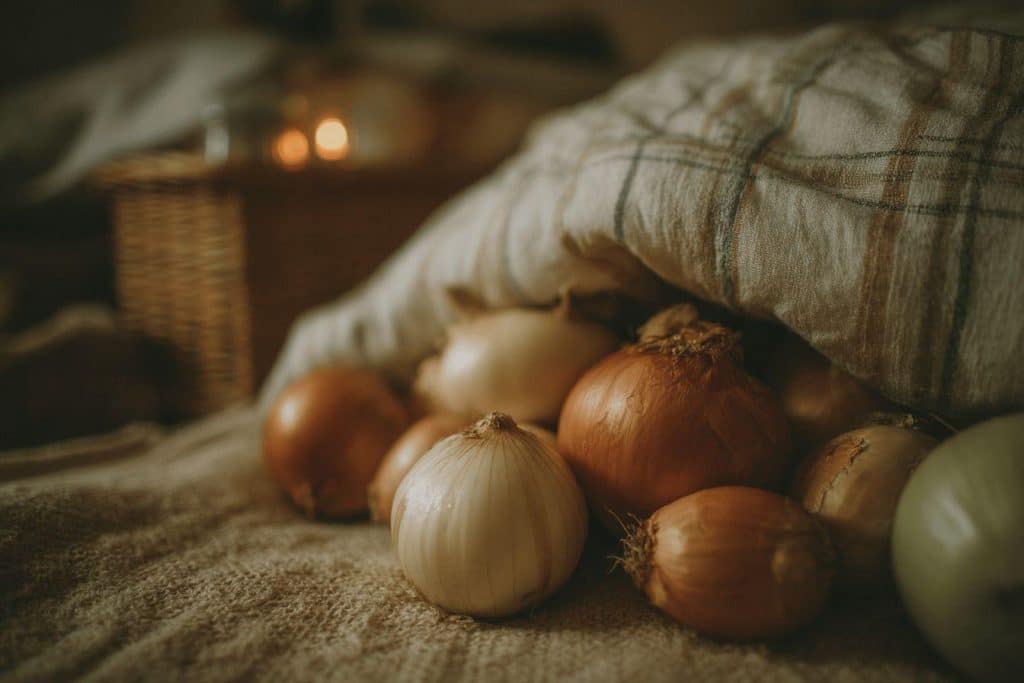 Découvrez pourquoi mettre des oignons sous le lit peut purifier l'air et améliorer votre sommeil