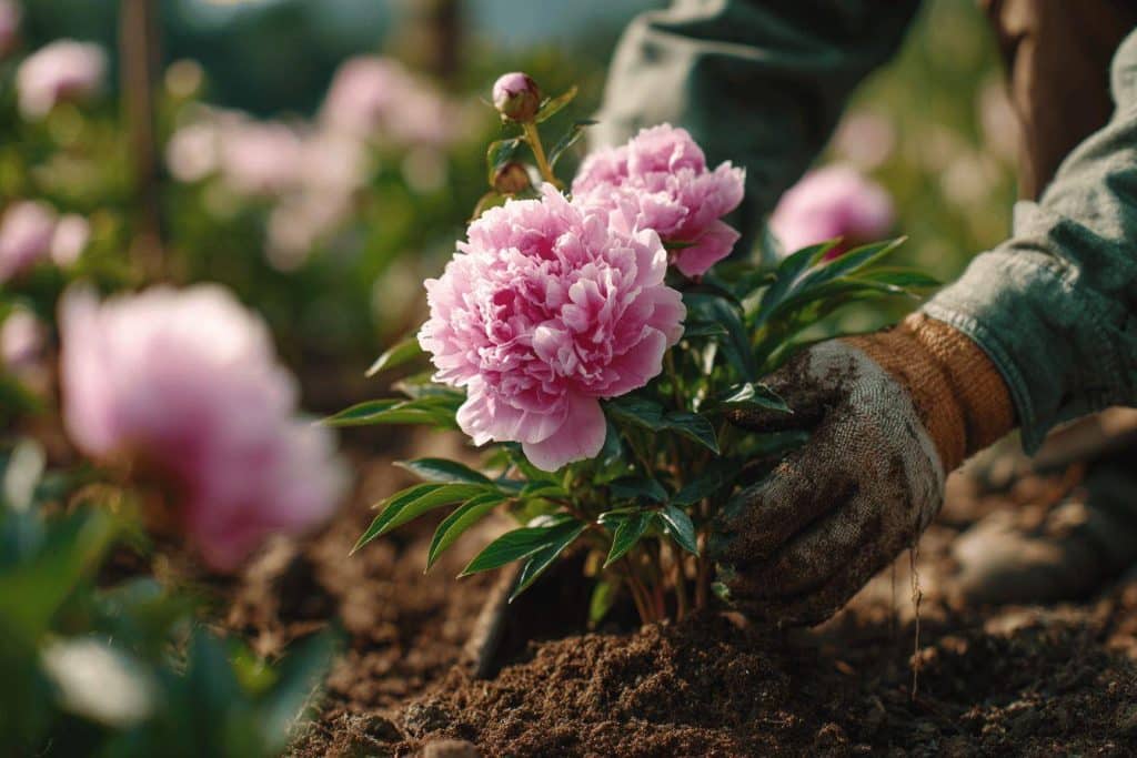 Comment déterrer et replanter une pivoine sans endommager ses racines : guide complet