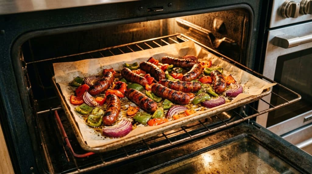 Merguez au four sans fumée ni éclaboussures