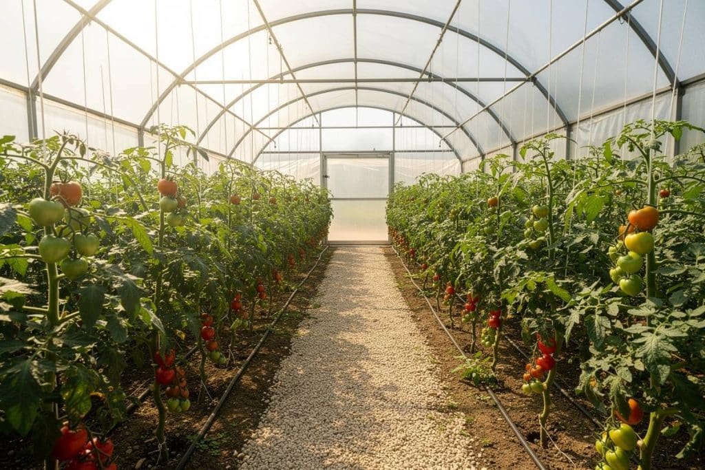 Serre tunnel professionnelle : produire local, bio et toute l&rsquo;année grâce aux abris de culture adaptés