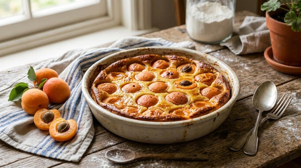 Clafoutis aux abricots de grand-mère : noyaux dedans ou pas ?