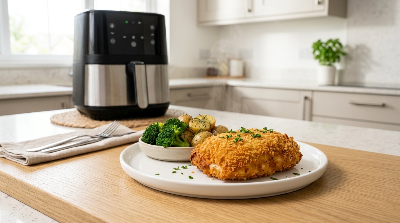 découvrez comment préparer un cordon bleu croustillant à l'air fryer, sans friture et avec le réglage idéal pour une cuisson parfaite et savoureuse.