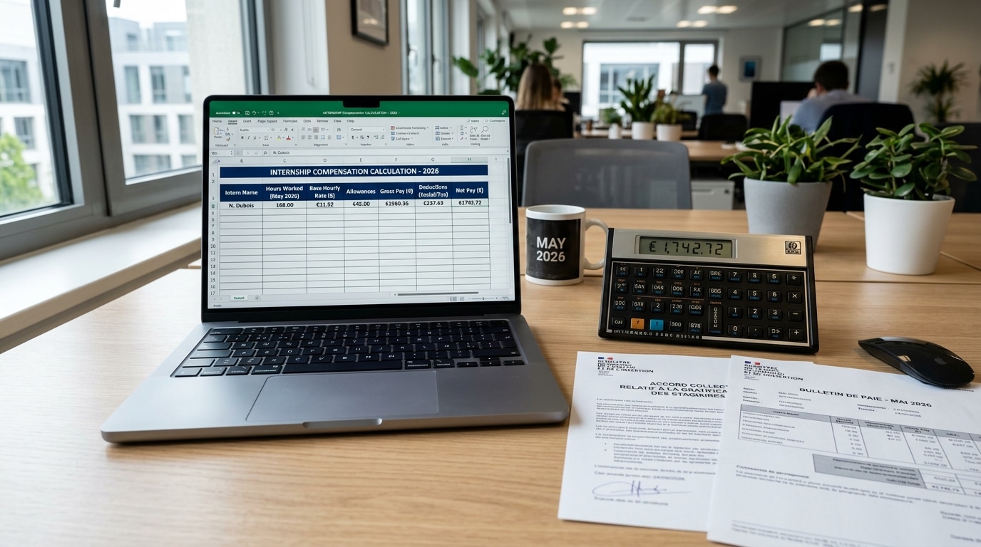 découvrez tout sur la gratification de stage en 2026 : montant légal, règles de calcul précises et conseils pour bien rémunérer un stagiaire au centime près.