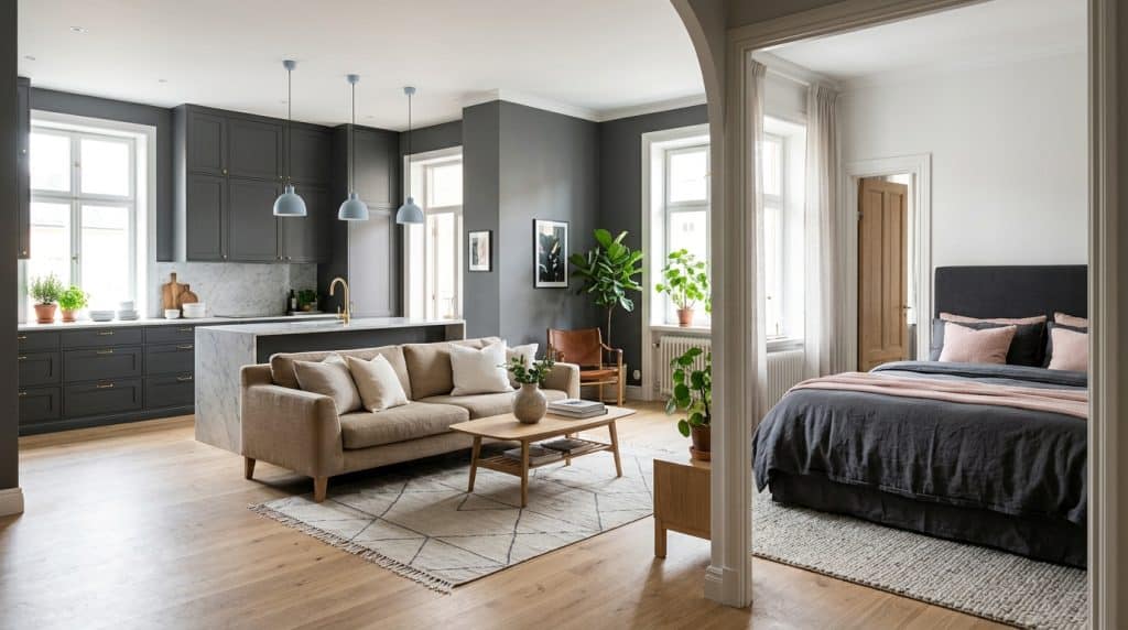 Gris anthracite en déco : avec quelles couleurs et dans quelles pièces ça marche
