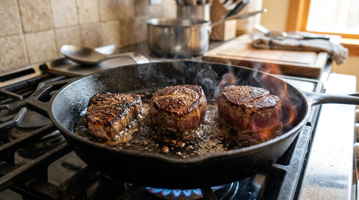 découvrez les temps de cuisson idéaux des tournedos en fonction de leur épaisseur et du type de poêle pour réussir parfaitement votre viande à chaque fois.