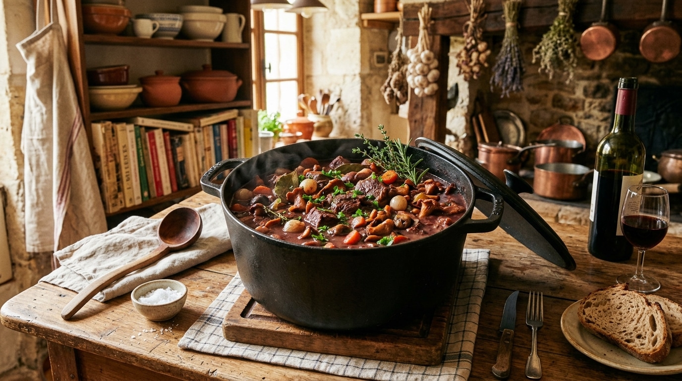découvrez la recette traditionnelle du civet de sanglier façon grand-mère, un plat savoureux de chasseur à préparer et savourer en famille.