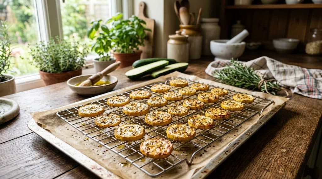 Courgettes au four qui ne rendent pas d&rsquo;eau : la méthode
