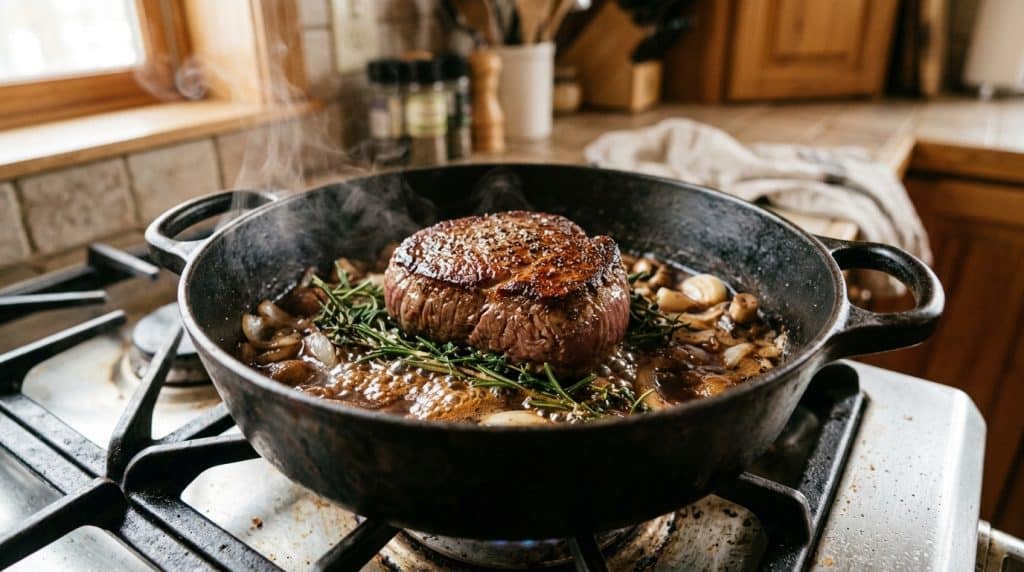 Filet mignon en cocotte : cuisson douce pour une viande qui ne sèche pas