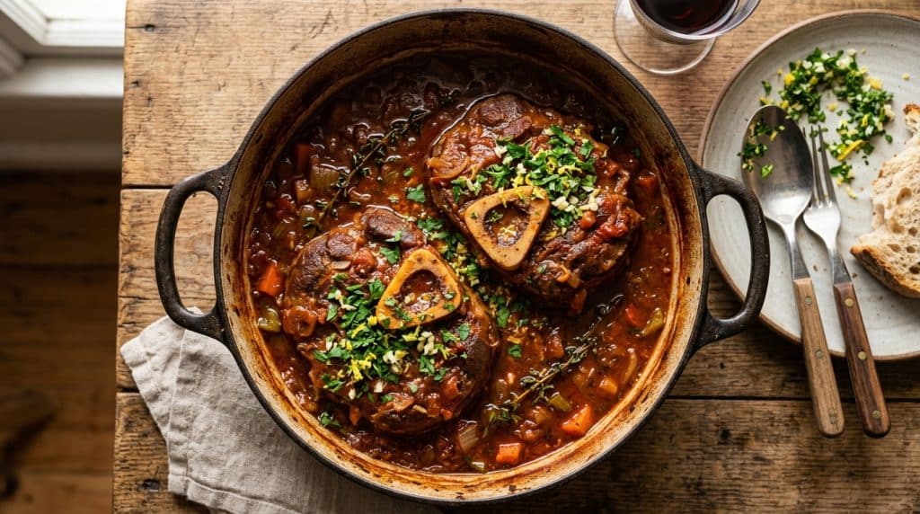 Osso bucco de veau à l&rsquo;italienne : la recette avec gremolata
