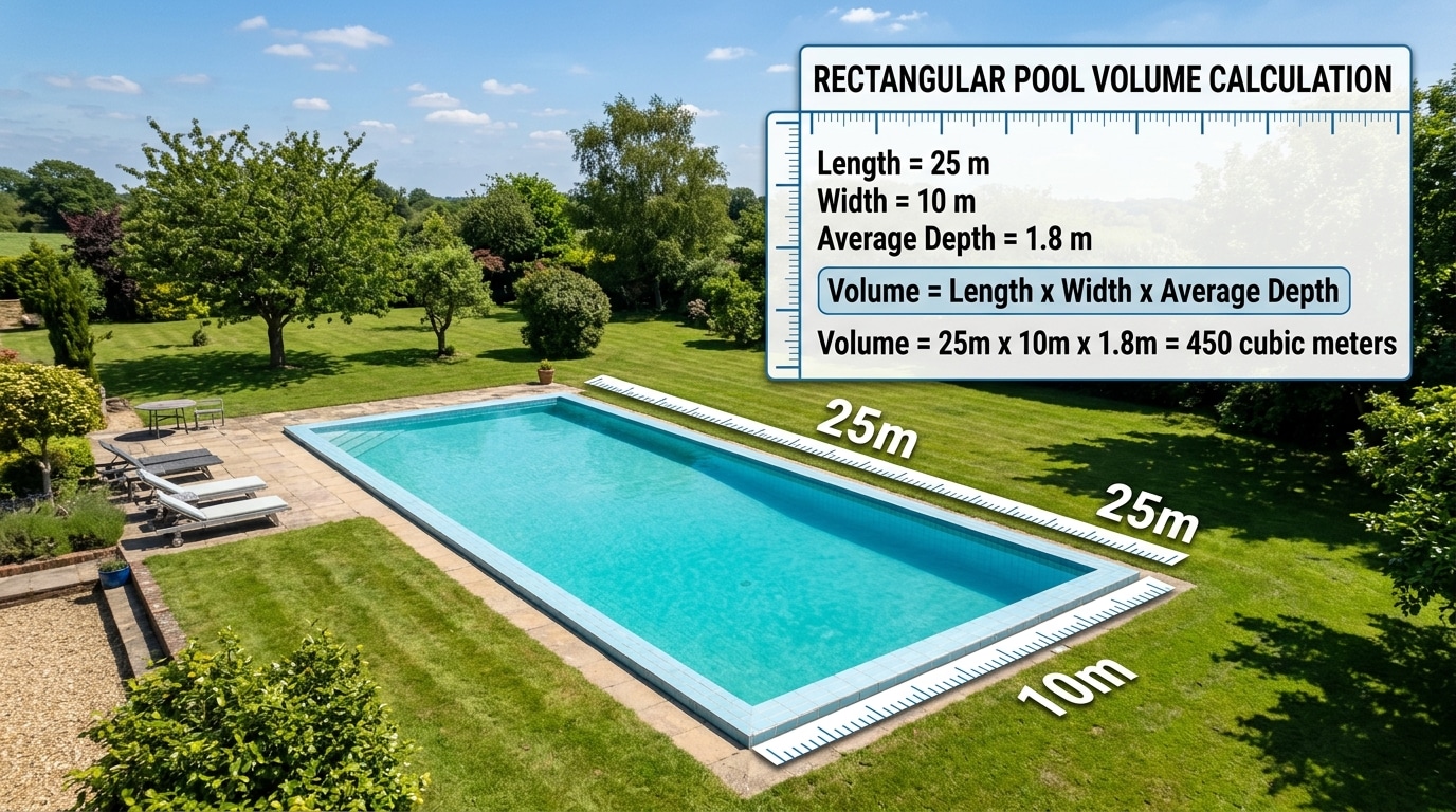 apprenez à calculer facilement le volume d'une piscine en mètres cubes selon sa forme pour mieux gérer son entretien et sa consommation d'eau.