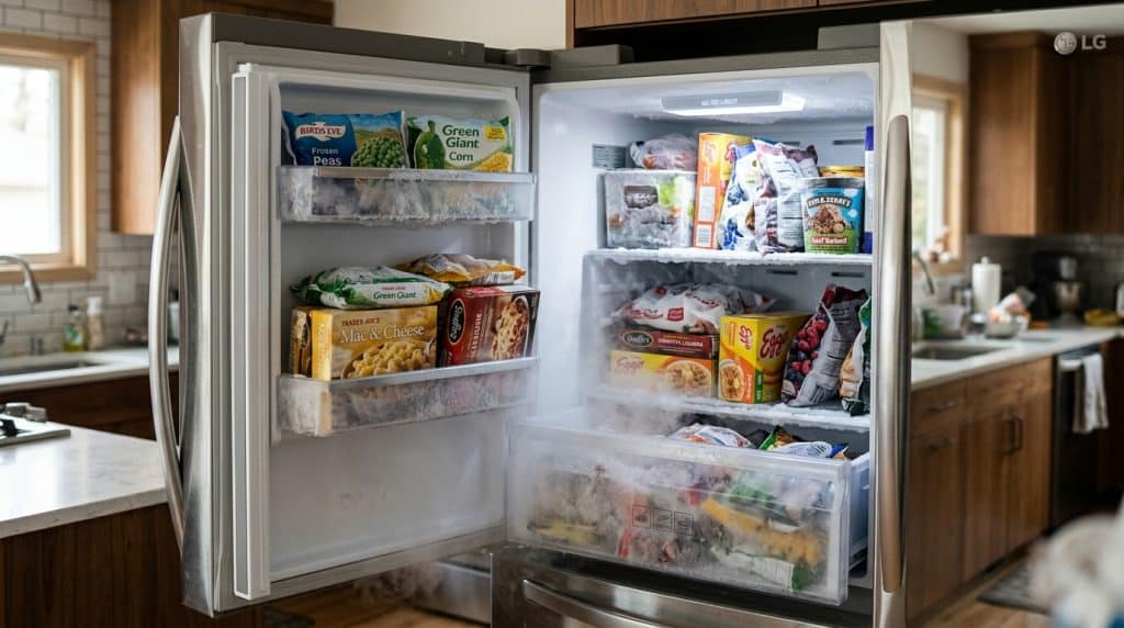 Congélateur resté ouvert : que faire des aliments et jusqu&rsquo;où ça risque ?