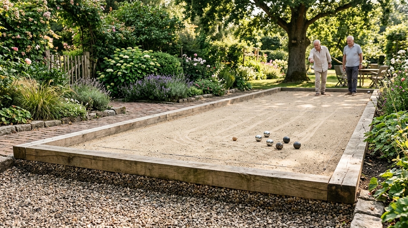 découvrez comment créer un terrain de pétanque parfait : dimensions idéales, choix du revêtement et étapes clés pour la préparation du sol.