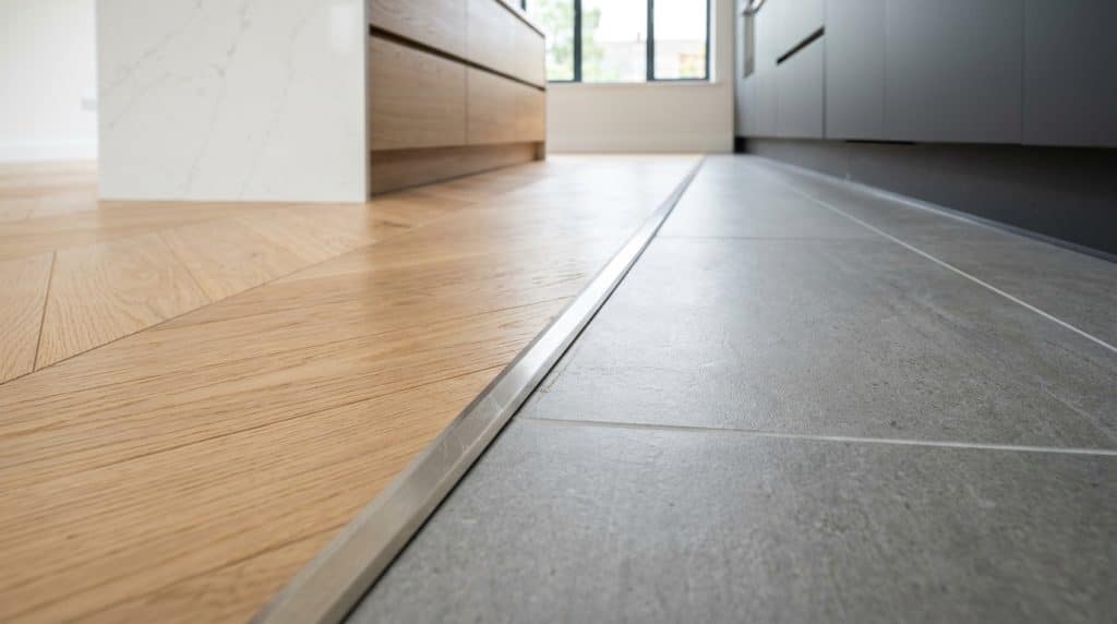 Jonction parquet-carrelage : les solutions propres selon l&rsquo;épaisseur