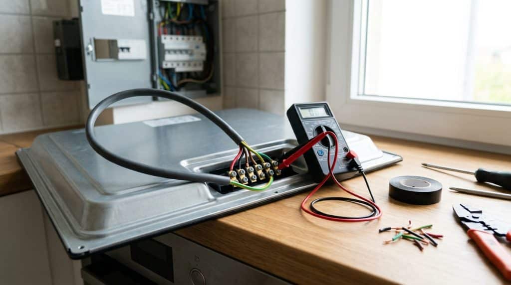 Branchement d&rsquo;une plaque à induction : courant, câble et ce qu&rsquo;il faut vérifier avant