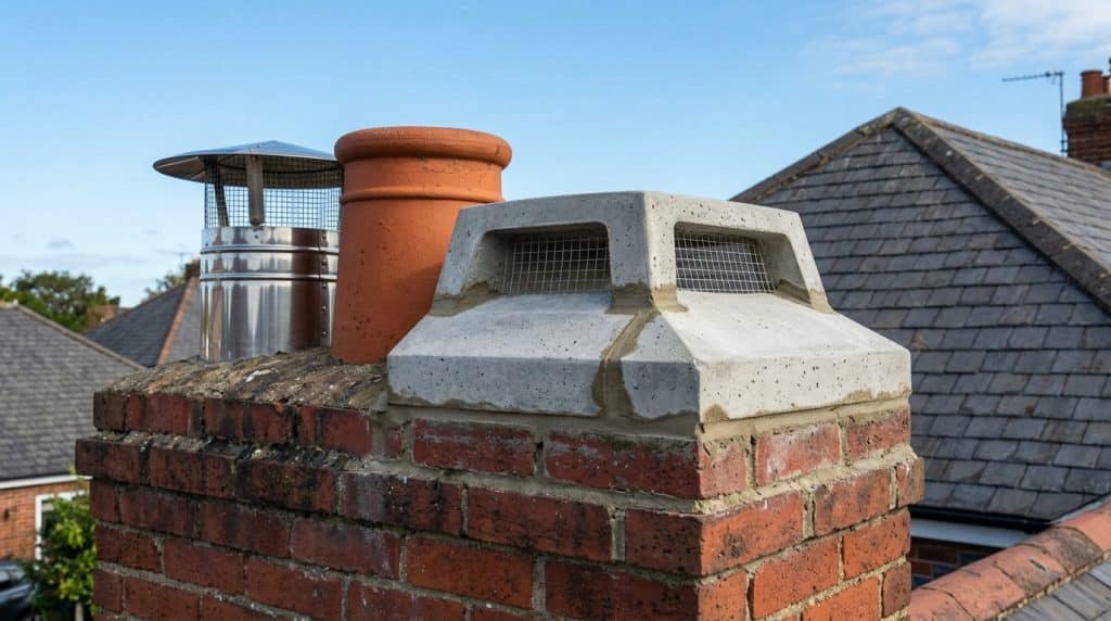 Chapeau de cheminée en béton : utilité, pose et comparatif avec les autres matériaux