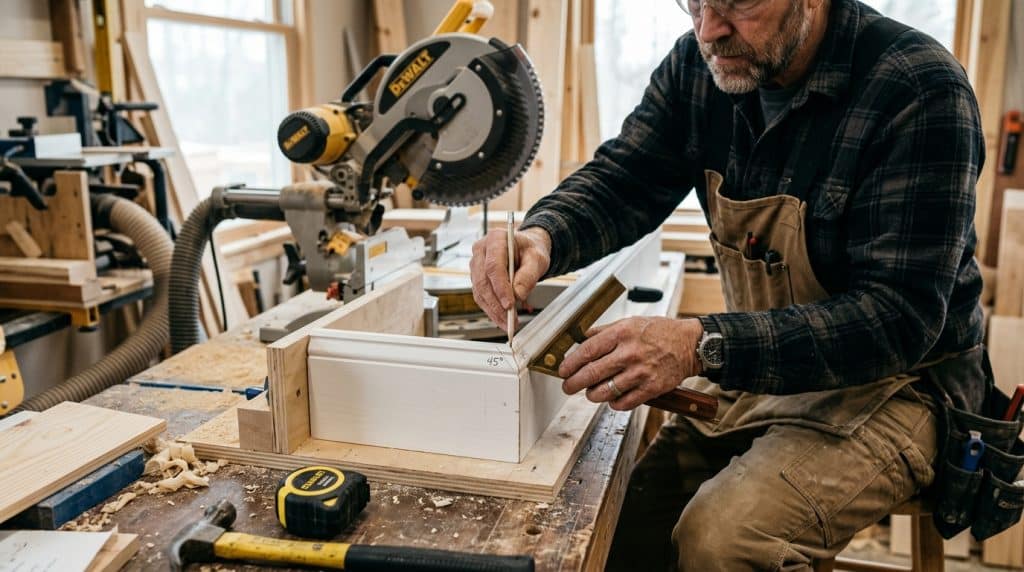 Couper un angle de plinthe : les réglages de scie et l&rsquo;erreur classique à ne pas faire