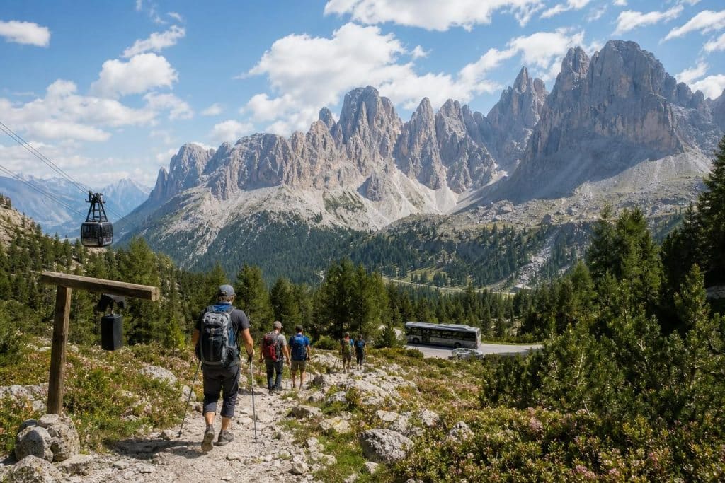 Les Dolomites : randonnées, sommets et comment s&rsquo;y rendre sans voiture