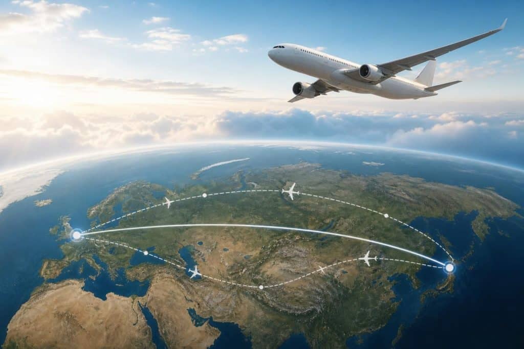Paris-Tokyo : distance réelle, temps de vol et escales selon la compagnie