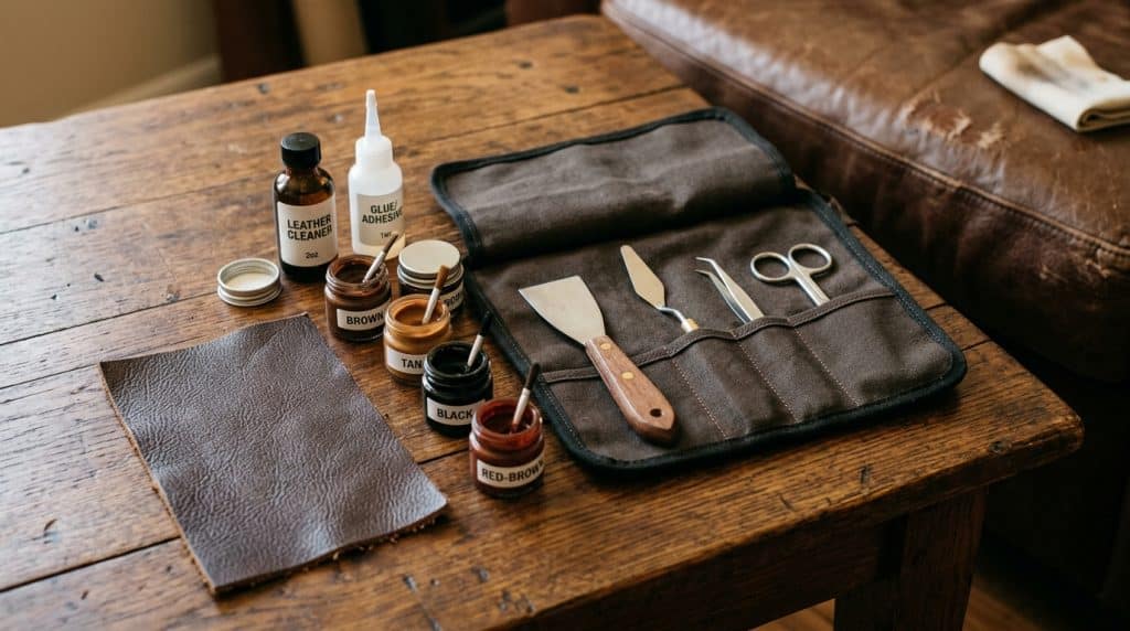 Réparer un canapé en cuir abîmé : les kits qui marchent et ceux à éviter