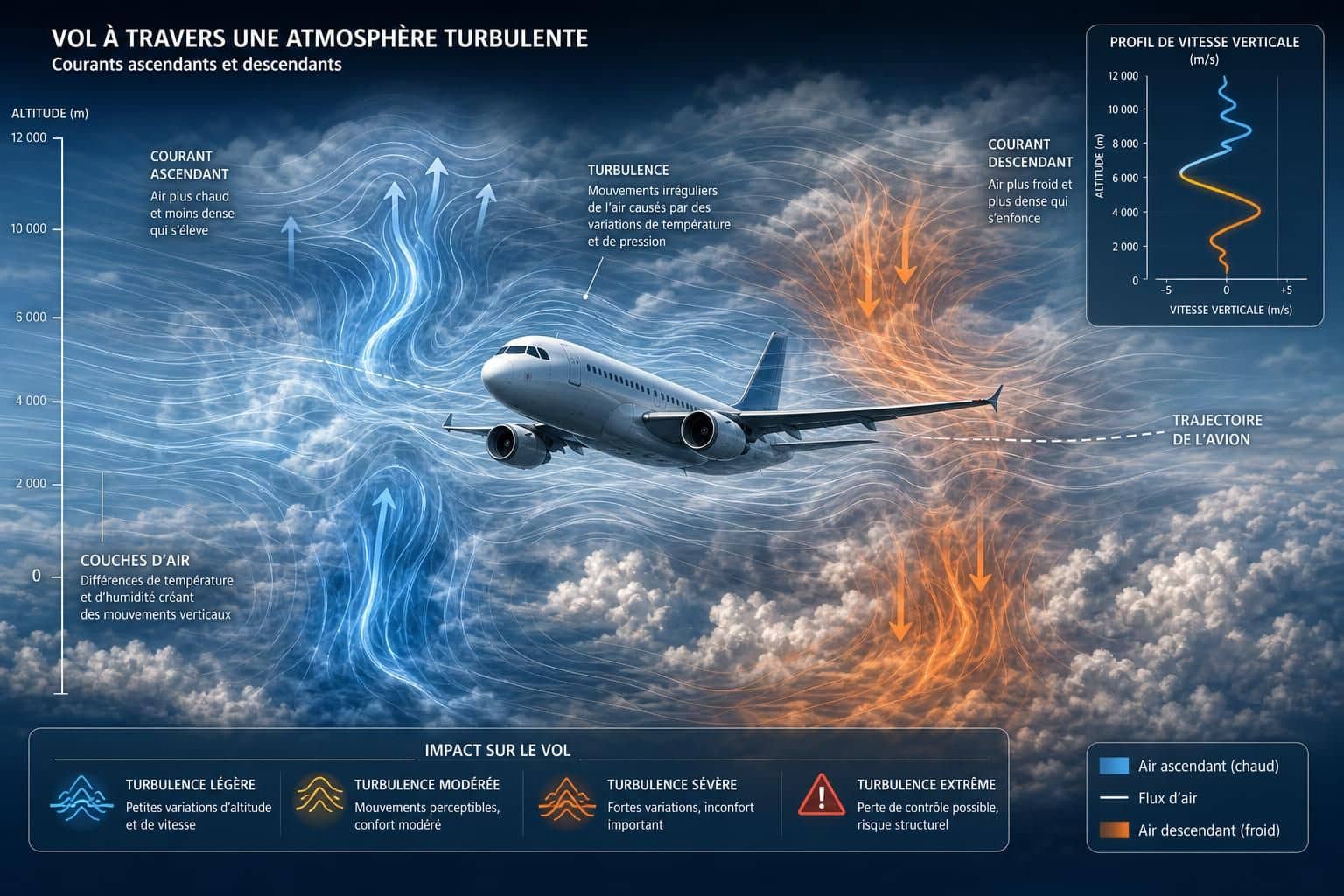 découvrez les causes des turbulences en avion et pourquoi elles représentent rarement un danger pour les passagers lors des vols.