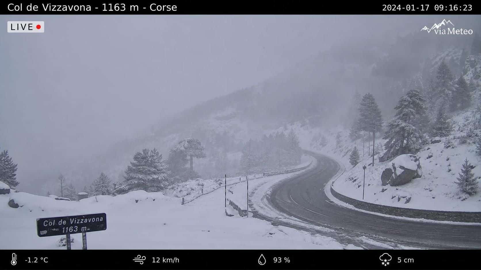 consultez la webcam de vizzavona pour voir les conditions météo et routières en temps réel avant de partir, afin de préparer au mieux votre voyage.