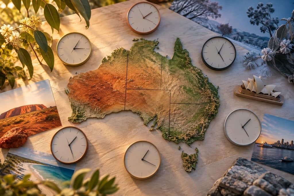 Décalage horaire Australie : ça dépend de l&rsquo;État et de la saison, voilà le tableau