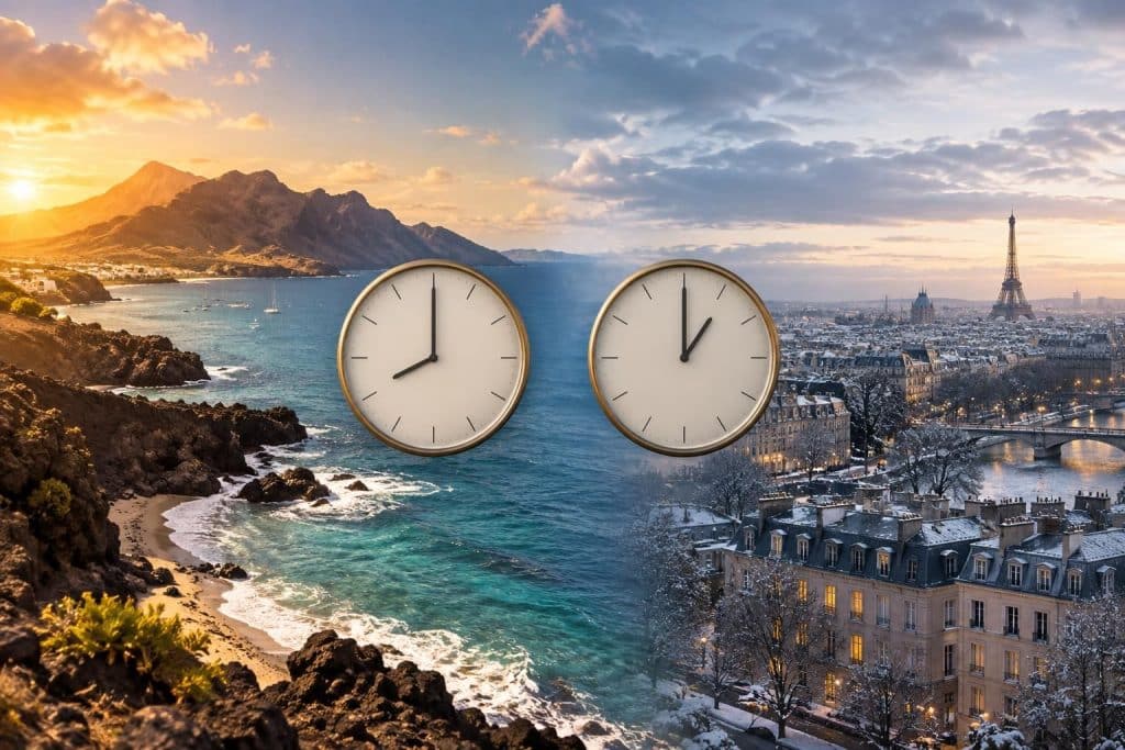Décalage horaire Cap-Vert : −1h ou −2h selon la saison ?