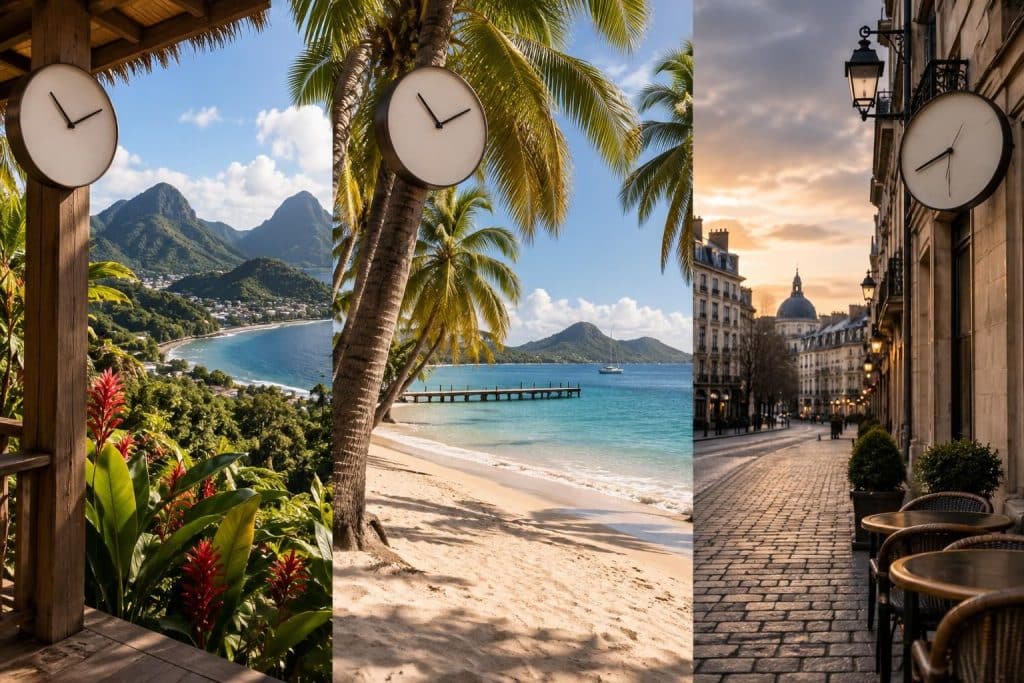 Décalage horaire Guadeloupe : même heure que la Martinique, pas la même qu&rsquo;en métropole