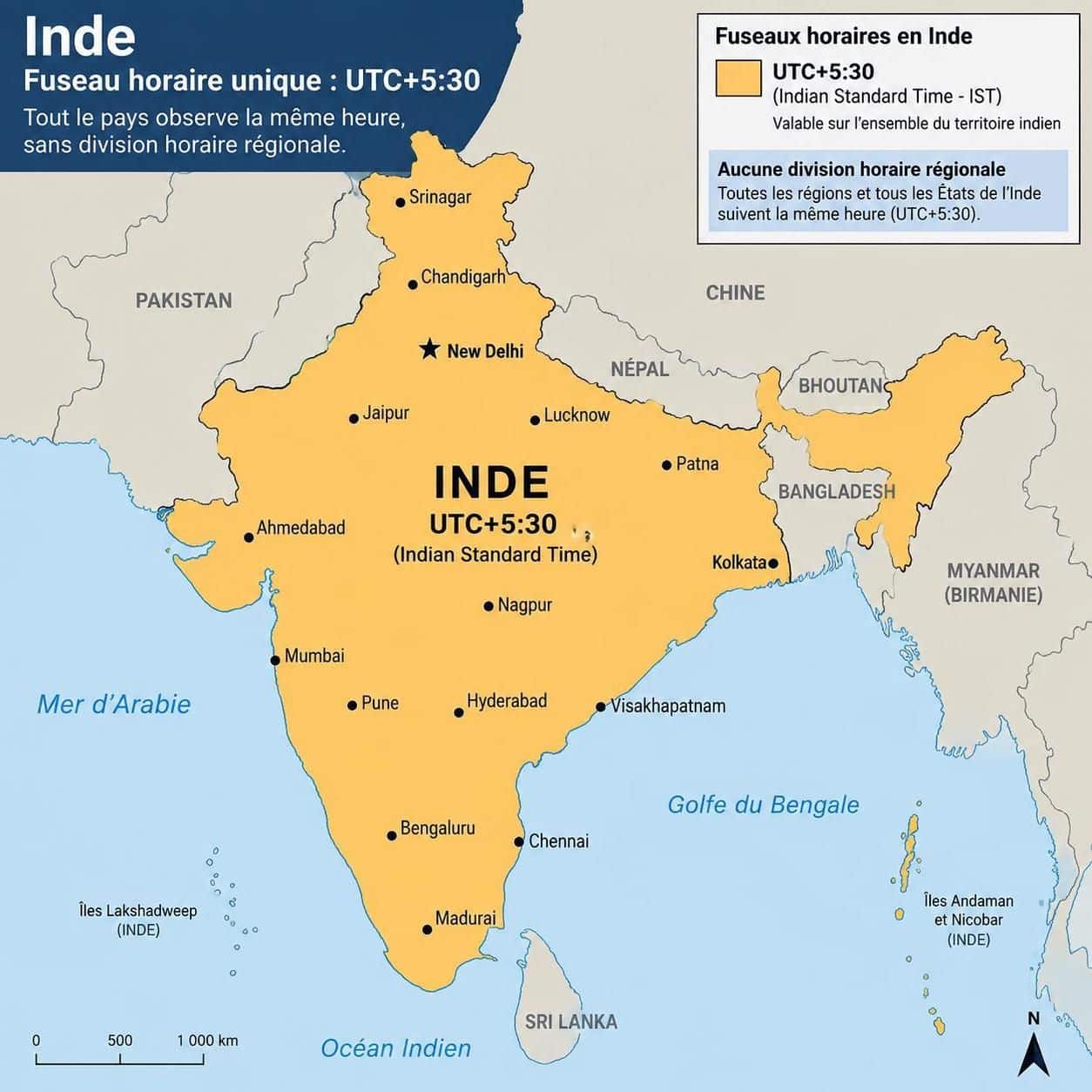 découvrez le décalage horaire entre la france et l’inde : +3 h 30 en hiver et +4 h 30 en été. conseils pour bien planifier vos appels et voyages.