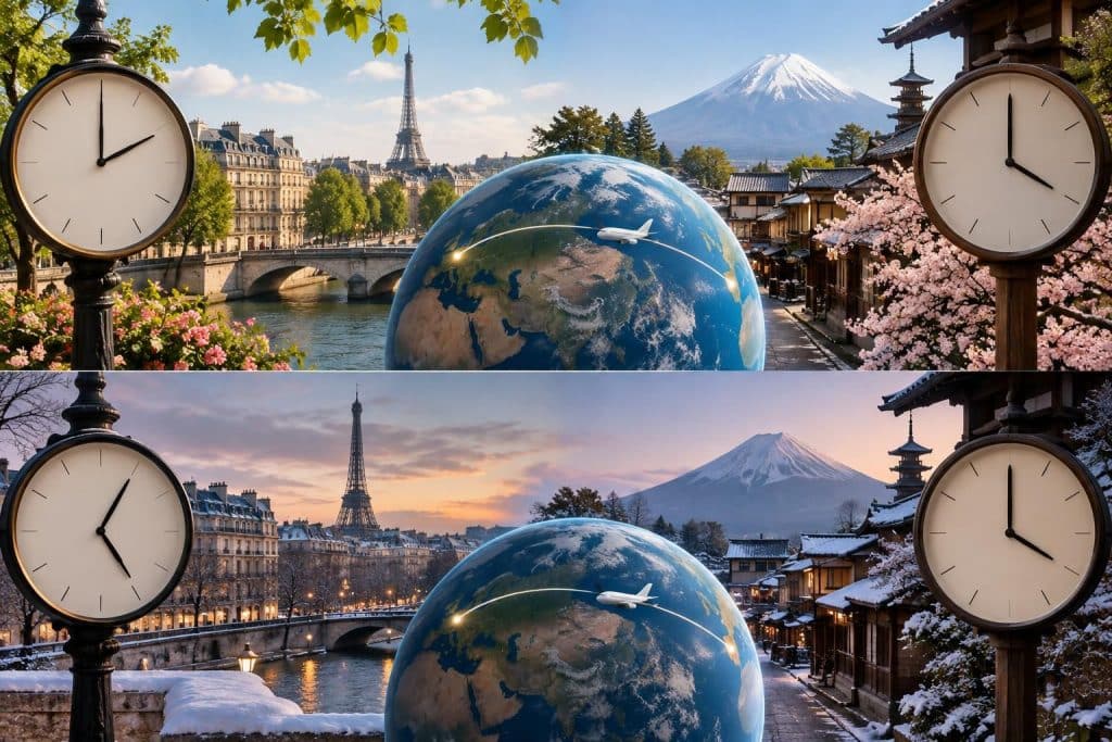 Décalage horaire Japon : +8h ou +9h et pas de changement d&rsquo;heure là-bas