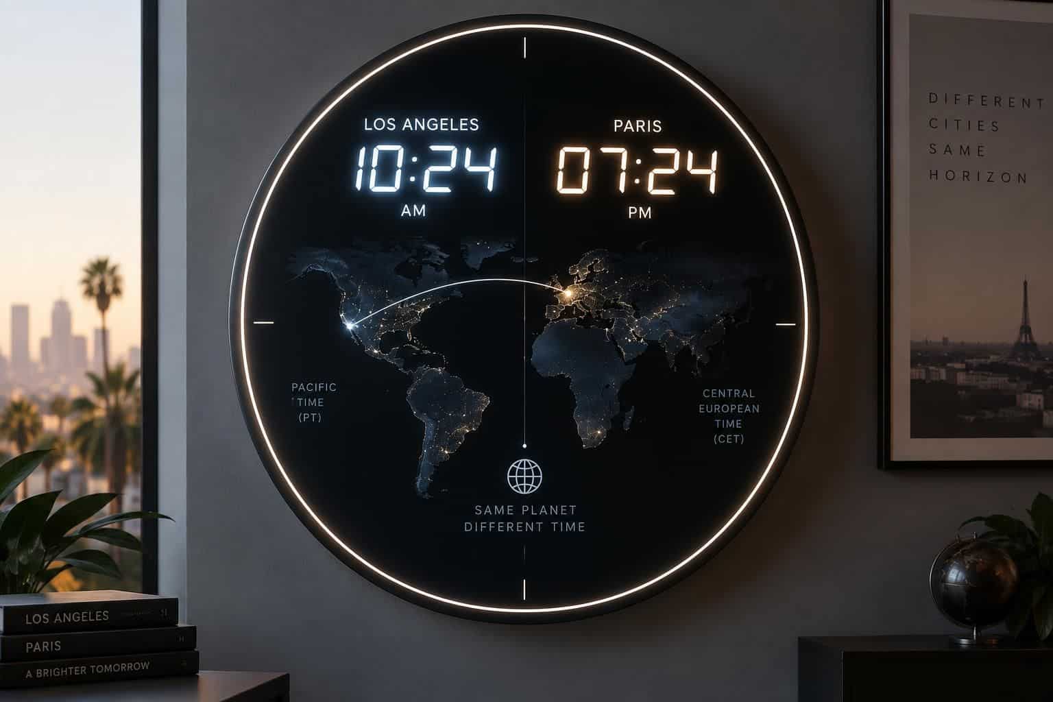 le décalage horaire entre los angeles et la france est de 9 heures en hiver et de 8 heures en été. découvrez pourquoi il varie selon le mois.