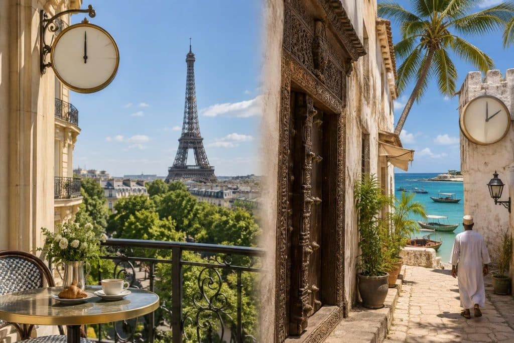 Décalage horaire avec Zanzibar : quelle heure là-bas quand il est midi à Paris ?